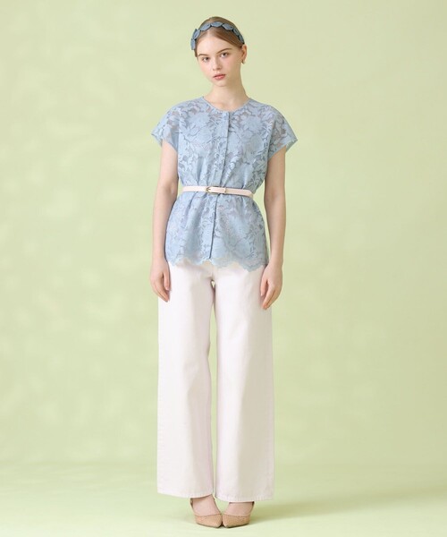 ANAYI(アナイ)の「コードレーススカラヘム ブラウス(シャツ/ブラウス・レディース・ブルー・38/36)」の11枚目の写真