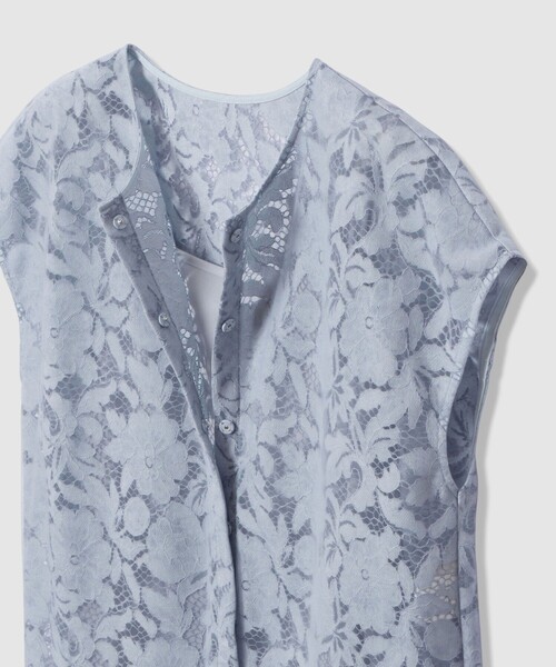 ANAYI(アナイ)の「コードレーススカラヘム ブラウス(シャツ/ブラウス・レディース・ブルー・38/36)」の14枚目の写真