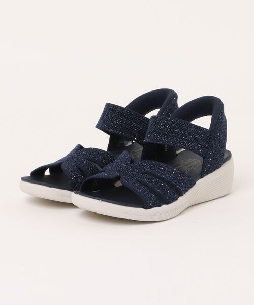 SKECHERS(スケッチャーズ)の「《SKECHERS》ARYA - SPARKLING PRAISE(サンダル・レディース・ブラック/モカ/グレー系その他/ネイビー・23.0cm/24.0cm/25.0cm/22.0cm)」の4枚目の写真