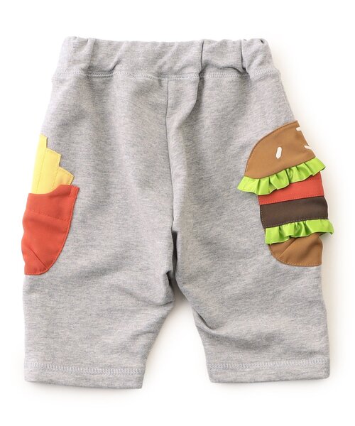 BIT'Z（ビッツ）の「ファーストフードポケットサルエルパンツ（スウェットパンツ・キッズ・グレー/カーキ・100/90/80/120/110/95）」の3枚目の写真
