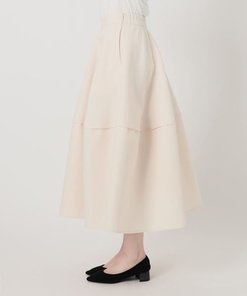 La TOTALITE（ラトータリテ）の「【洗える】ボンディングコクーンスカート（スカート・レディース・アイボリー/ネイビー・FREE）」の16枚目の写真