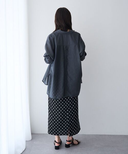 YECCA VECCA(イェッカヴェッカ)の「ドット柄バルーンキャミワンピース(ワンピース・レディース・アイボリー/ブラック・FREE)」の16枚目の写真