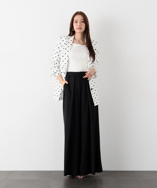 PINKY&DIANNE（ピンキーアンドダイアン）の「◆タックプリーツフレアパンツ（その他パンツ・レディース・ブラック/ホワイト系その他2・36/38）」の20枚目の写真