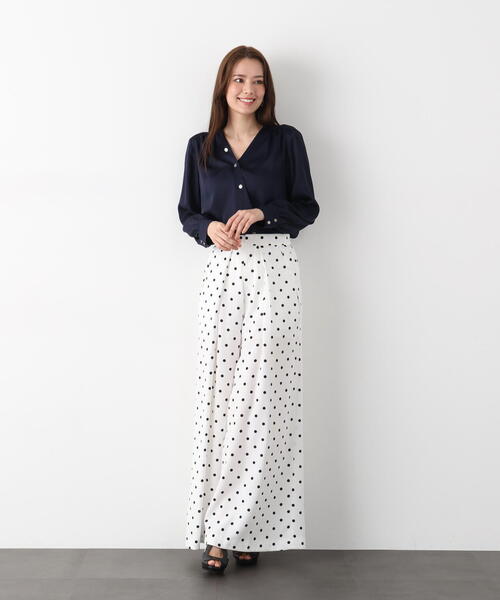 PINKY&DIANNE（ピンキーアンドダイアン）の「◆タックプリーツフレアパンツ（その他パンツ・レディース・ブラック/ホワイト系その他2・36/38）」の14枚目の写真