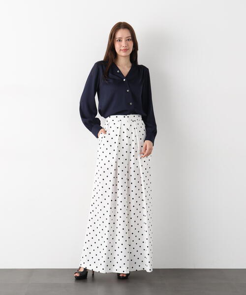 PINKY&DIANNE（ピンキーアンドダイアン）の「◆タックプリーツフレアパンツ（その他パンツ・レディース・ブラック/ホワイト系その他2・36/38）」の13枚目の写真