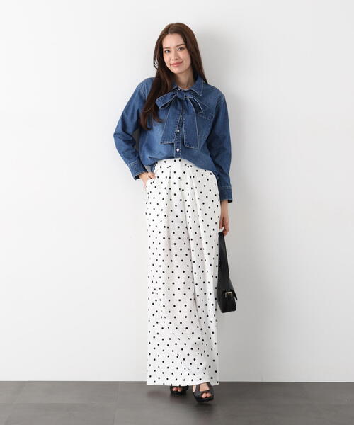 PINKY&DIANNE（ピンキーアンドダイアン）の「◆タックプリーツフレアパンツ（その他パンツ・レディース・ブラック/ホワイト系その他2・36/38）」の11枚目の写真