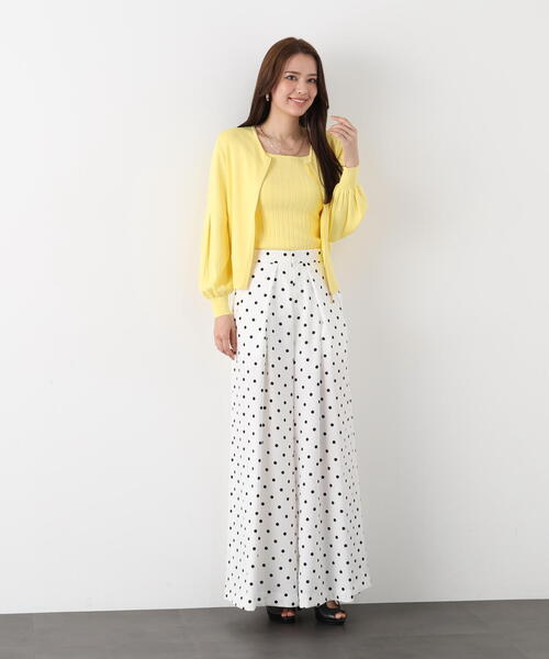 PINKY&DIANNE（ピンキーアンドダイアン）の「◆タックプリーツフレアパンツ（その他パンツ・レディース・ブラック/ホワイト系その他2・36/38）」の9枚目の写真