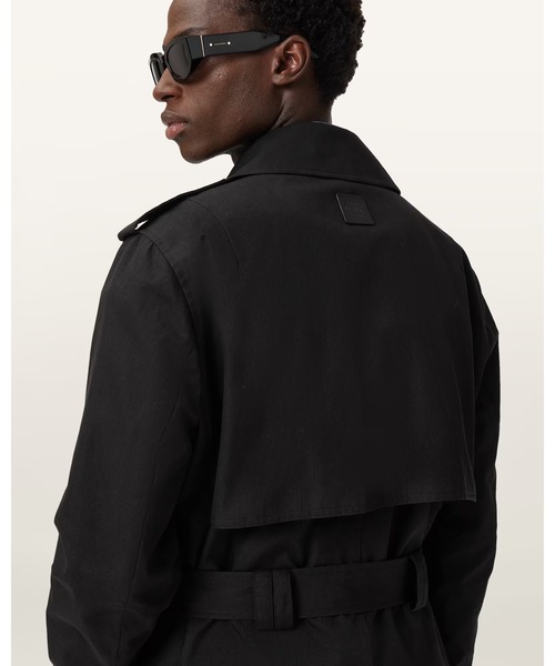 ALLSAINTS（オールセインツ）の「BASTILLE TRENCH | BASTILLE トレンチ（トレンチコート・メンズ・ブラック・S/XS/L/M）」の2枚目の写真
