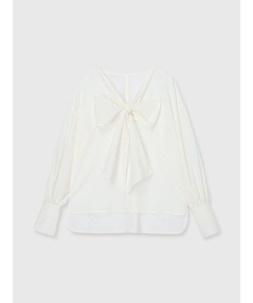 anuans（アニュアンス）の「フロントリボンブラウス（シャツ/ブラウス・レディース・ホワイト系その他/グレイッシュベージュ/ピンクベージュ・FREE）」の21枚目の写真