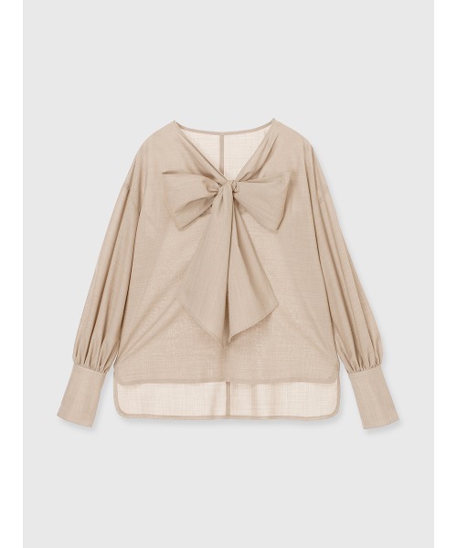 anuans（アニュアンス）の「フロントリボンブラウス（シャツ/ブラウス・レディース・ホワイト系その他/グレイッシュベージュ/ピンクベージュ・FREE）」の22枚目の写真