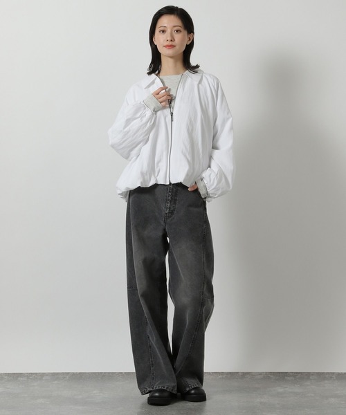 LAKOLE（ラコレ）の「バルーンブルゾン / 654310（ブルゾン・レディース・ネイビー/グレー/オフホワイト・FREE）」の4枚目の写真