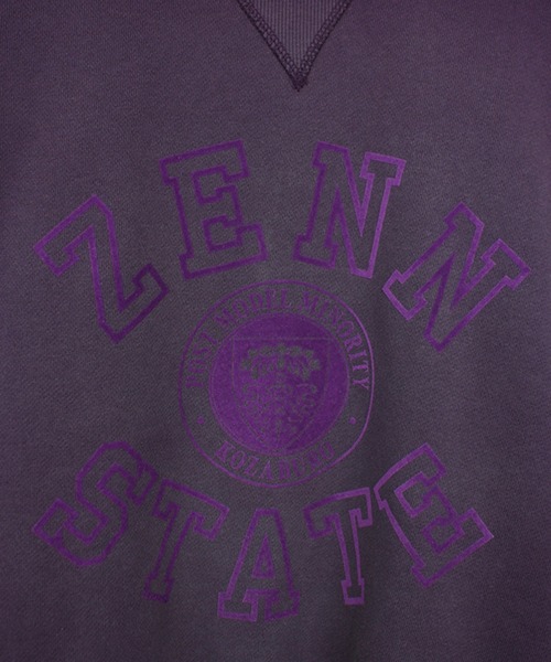 KOZABURO（コウザブロウ）の「【KOZABURO/コウザブロウ】ZENN STATE PRINT FADED SWEATSHIRT（スウェット・メンズ・パープル・2/1）」の2枚目の写真