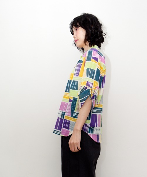 KILKI（キルキー）の「【 KILKI / キルキー 】 ドローイングプリント　ブラウス　6S-B03　HDI（シャツ/ブラウス・レディース・ピンク/グリーン・FREE）」の9枚目の写真