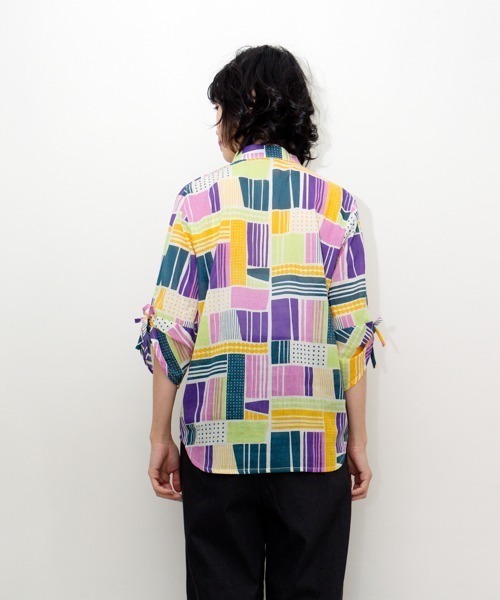 KILKI（キルキー）の「【 KILKI / キルキー 】 ドローイングプリント　ブラウス　6S-B03　HDI（シャツ/ブラウス・レディース・ピンク/グリーン・FREE）」の10枚目の写真