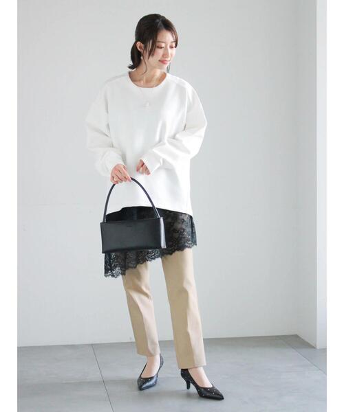 Te chichi（テチチ）の「ストレッチテーパードパンツ（その他パンツ・レディース・ベージュ/グリーン/ブラック/チャコールグレー・M/S）」の10枚目の写真