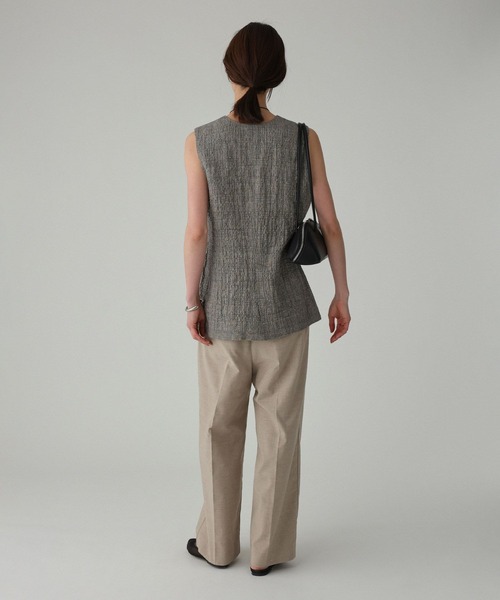 BABYLONE(バビロン)の「クレープリネンジレ(ベスト・レディース・ブラック・フリー)」の7枚目の写真