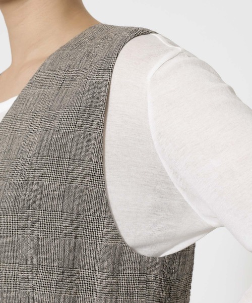 BABYLONE(バビロン)の「クレープリネンジレ(ベスト・レディース・ブラック・フリー)」の16枚目の写真