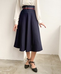 an another angelus | ダブルカラーベルトフレアースカート(スカート)