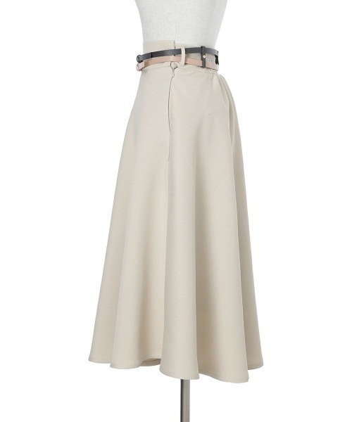 an another angelus(アンアナザーアンジェラス)の「ダブルカラーベルトフレアースカート(スカート・レディース・ライトベージュ/ネイビー・FREE)」の13枚目の写真