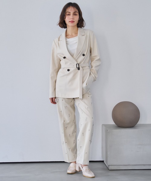 NOELA(ノエラ)の「4Bダブルブレストジャケット(テーラードジャケット・レディース・ベージュ/ネイビー/モカ・S/M)」の13枚目の写真