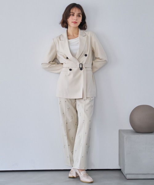 NOELA(ノエラ)の「4Bダブルブレストジャケット(テーラードジャケット・レディース・ベージュ/ネイビー/モカ・S/M)」の16枚目の写真