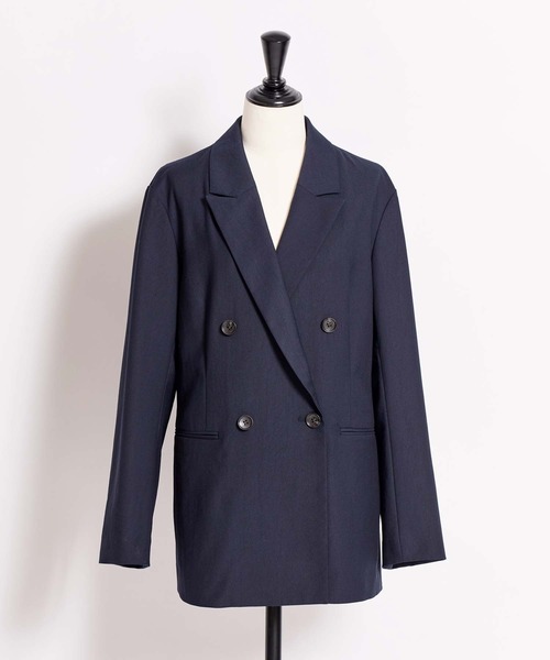 NOELA(ノエラ)の「4Bダブルブレストジャケット(テーラードジャケット・レディース・ベージュ/ネイビー/モカ・S/M)」の20枚目の写真