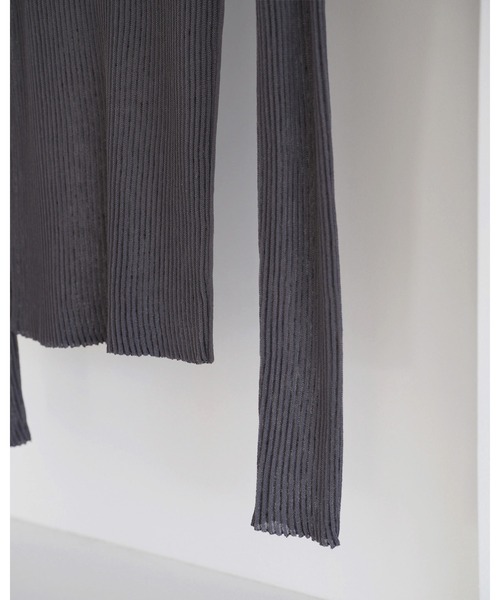 anuke（アンヌーク）の「Sheer Stripe Knit（ニット/セーター・レディース・クリーム/チャコールグレー・FREE）」の16枚目の写真