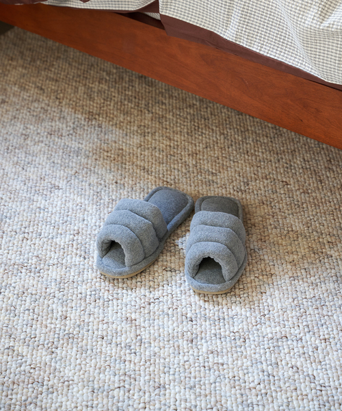 journal standard Furniture (ジャーナルスタンダードファニチャー)の「TOWEL PUFFY SLIPPER スリッパ(ルームシューズ/スリッパ・レディース・チャコールグレー/グリーン/ブルー系その他/イエロー・FREE)」の1枚目の写真