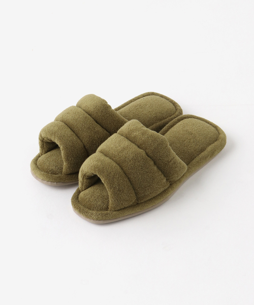journal standard Furniture (ジャーナルスタンダードファニチャー)の「TOWEL PUFFY SLIPPER スリッパ(ルームシューズ/スリッパ・レディース・チャコールグレー/グリーン/ブルー系その他/イエロー・FREE)」の6枚目の写真
