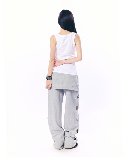 SETUP-EXE（セットアップイーエックスイー）の「LOGO CROSS SLEEVELESS TOP / WHITE（Tシャツ/カットソー・レディース・その他・OS）」の5枚目の写真