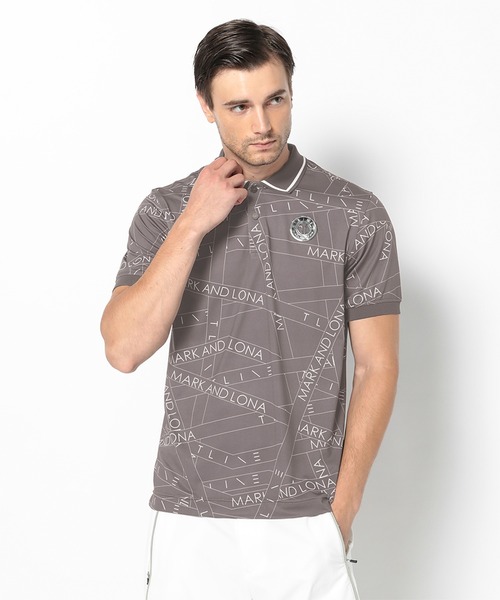 MARK & LONA(マークアンドロナ)の「Orbit Polo | MEN(ポロシャツ・メンズ・ブラック/ホワイト/チャコール・46)」の2枚目の写真