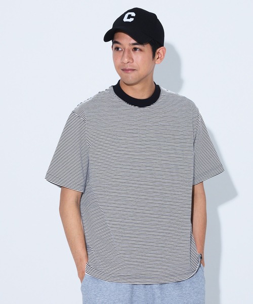 coca(coca)(コカ)の「ボーダーTシャツ(Tシャツ/カットソー・メンズ・ホワイト/チャコール・L/M/XL)」の6枚目の写真