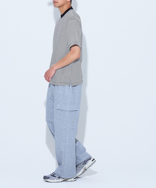coca(coca)(コカ)の「ボーダーTシャツ(Tシャツ/カットソー・メンズ・ホワイト/チャコール・L/M/XL)」の7枚目の写真