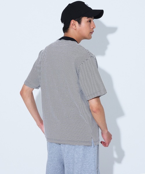 coca(coca)(コカ)の「ボーダーTシャツ(Tシャツ/カットソー・メンズ・ホワイト/チャコール・L/M/XL)」の8枚目の写真