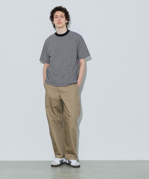 coca(coca)(コカ)の「ボーダーTシャツ(Tシャツ/カットソー・メンズ・ホワイト/チャコール・L/M/XL)」の9枚目の写真