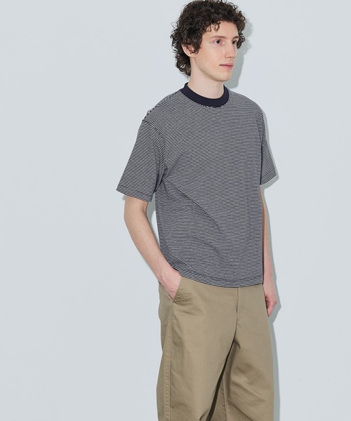 coca(coca)(コカ)の「ボーダーTシャツ(Tシャツ/カットソー・メンズ・ホワイト/チャコール・L/M/XL)」の10枚目の写真