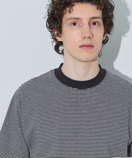 coca(coca)(コカ)の「ボーダーTシャツ(Tシャツ/カットソー・メンズ・ホワイト/チャコール・L/M/XL)」の14枚目の写真