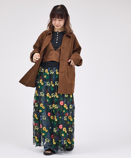 Rouge vif la cle（ルージュヴィフラクレ）の「【LE MELANGE/ル・メランジュ】ECOスウェードシャツジャケット/フェイクレザー【WEB限定】（ブルゾン・レディース・ブラウン・フリー）」の7枚目の写真