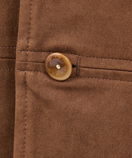 Rouge vif la cle（ルージュヴィフラクレ）の「【LE MELANGE/ル・メランジュ】ECOスウェードシャツジャケット/フェイクレザー【WEB限定】（ブルゾン・レディース・ブラウン・フリー）」の20枚目の写真