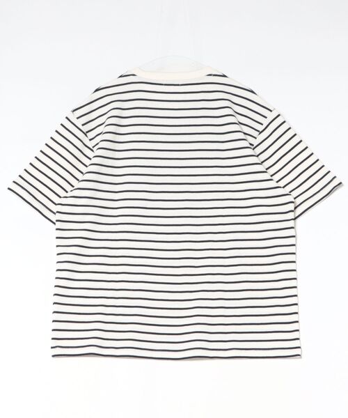 Arnold Palmer（アーノルドパーマー）の「シェア サーフニット 異素材ポケットTシャツ（Tシャツ/カットソー・レディース・チャコールグレー/ホワイト/アイボリー系・L/M/S/XS/LL）」の4枚目の写真