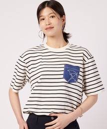 Arnold Palmer（アーノルドパーマー）の「シェア サーフニット 異素材ポケットTシャツ（Tシャツ/カットソー）」