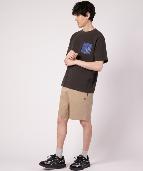 Arnold Palmer(アーノルドパーマー)の「シェア サーフニット 異素材ポケットTシャツ(Tシャツ/カットソー・レディース・チャコールグレー/ホワイト/アイボリー系・L/M/S/XS/LL)」の13枚目の写真
