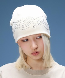 X-girl | RHINESTONE DECORATIVE SCRIPT LOGO BEANIE(ニットキャップ/ビーニー)