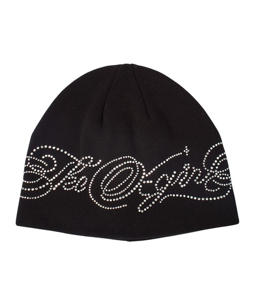 X-girl(エックスガール)の「RHINESTONE DECORATIVE SCRIPT LOGO BEANIE(ニットキャップ/ビーニー・レディース・ホワイト/ブラック/ピンク・ONE SIZE)」の13枚目の写真