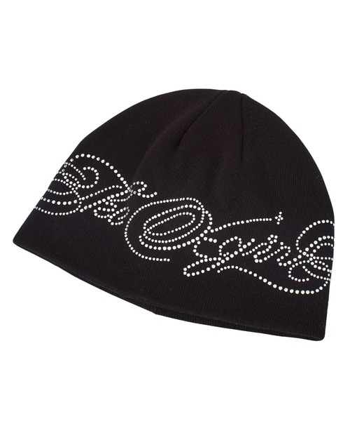 X-girl(エックスガール)の「RHINESTONE DECORATIVE SCRIPT LOGO BEANIE(ニットキャップ/ビーニー・レディース・ホワイト/ブラック/ピンク・ONE SIZE)」の15枚目の写真