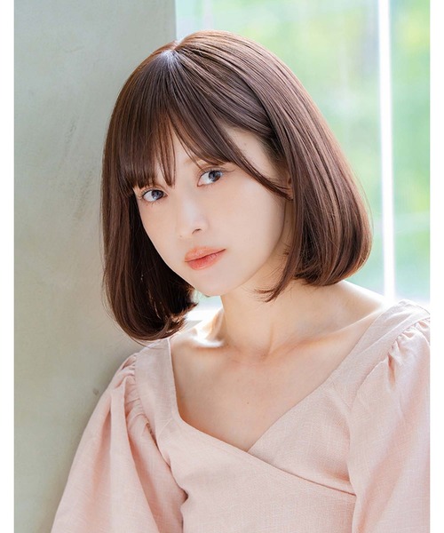 LINEASTORIA（リネアストリア）の「【フルウィッグ・ミディアム】カジュアルボブ（ウィッグ・レディース・ブラウン系3/ブラウン系1/ブラウン系2/ブラック系1/パープル系1・M）」の13枚目の写真