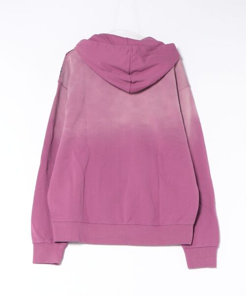 Desigual(デシグアル)の「フローラル プリント フーディー / パッチワーク(スウェット・メンズ・レッド・S/M/L/XL)」の2枚目の写真