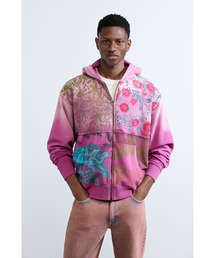 Desigual（デシグアル）の「フローラル プリント フーディー / パッチ
