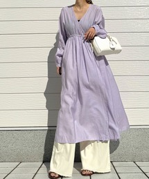 Q（キュー）の「ガウンギャザーワンピース（ワンピース）」