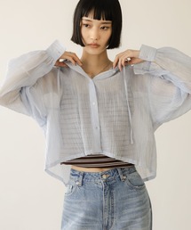 LOWRYS FARM | ヨウリュウフードショートシャツ 663709(シャツ/ブラウス)